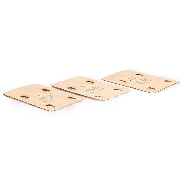 3Pcs Maple Electric Guitar Neck Shims 0.25/0.5/1 Degree