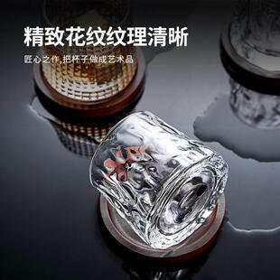 Creative crystal whisky glass set tumbler octagonal glasses