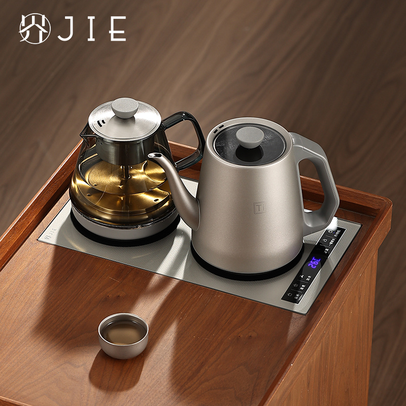 北界纯钛烧水壶全自动双上水茶台一体保温电热水壶泡茶专用煮茶器