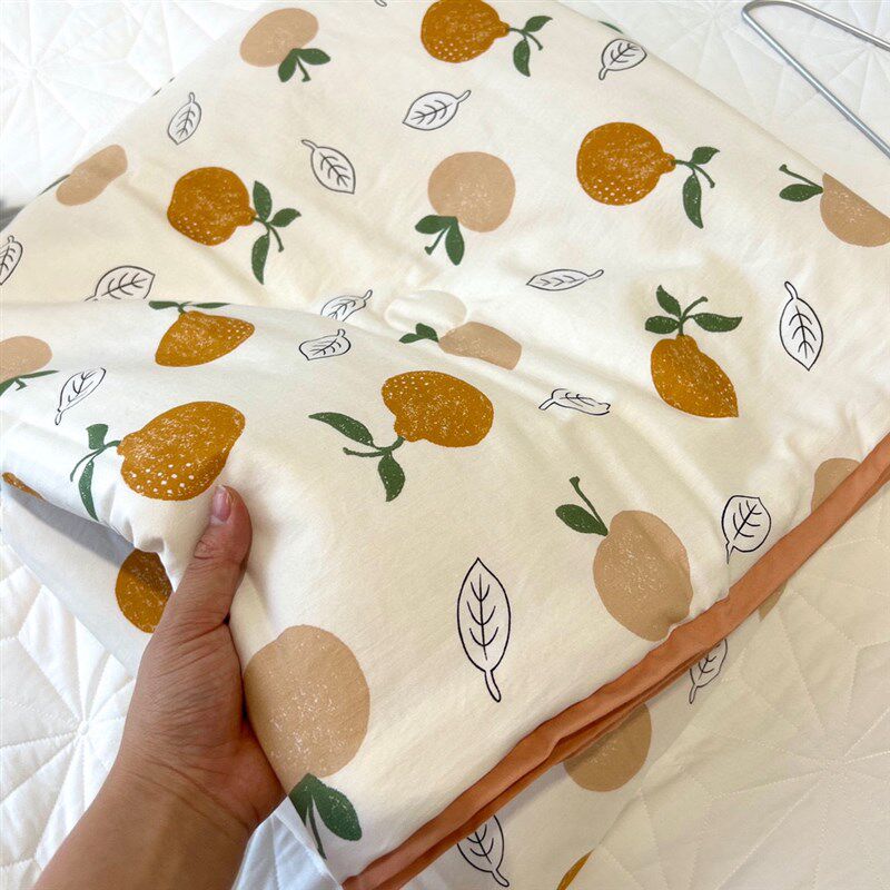 天丝棉夏被碎花空调被田园风凉感云小棉大豆纤维薄被子.可机洗柔