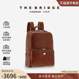 手工牛皮大号双肩包男士 桥牌 高级复古通勤旅行书包 Bridge The