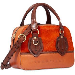 The Bridge/桥牌 【微瑕特卖】手工牛皮女士简约通勤斜挎包手提包
