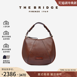 BRIGIDA系列牛皮植鞣工艺女士托特包HOBO流浪包 桥牌 The Bridge
