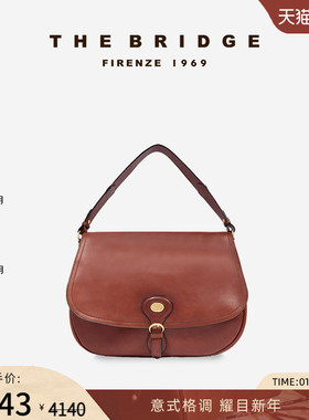 The Bridge/桥牌 新品  ISADORA系列 女士意式牛皮经典翻盖斜挎包