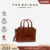 The 女复古单肩手提凯莉包 新年礼物 Bridge 桥牌FIONA系列牛皮