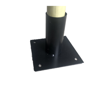 竹篱笆栅栏围栏水泥地固定铁脚连接片配件插地竹竿立柱铁丝麻绳