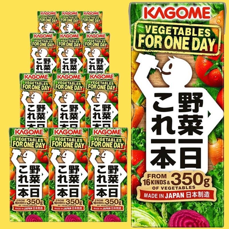 日本进口Kagome可果/美野菜生活5口味果蔬汁每日野菜汁12盒200ml