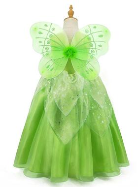 Girls Costume Halloween Costume for Kids Green Fancy Dress F