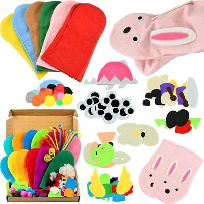 Hand Puppet DY Craft Felt Cartoon Sewng Set Role-Play Part