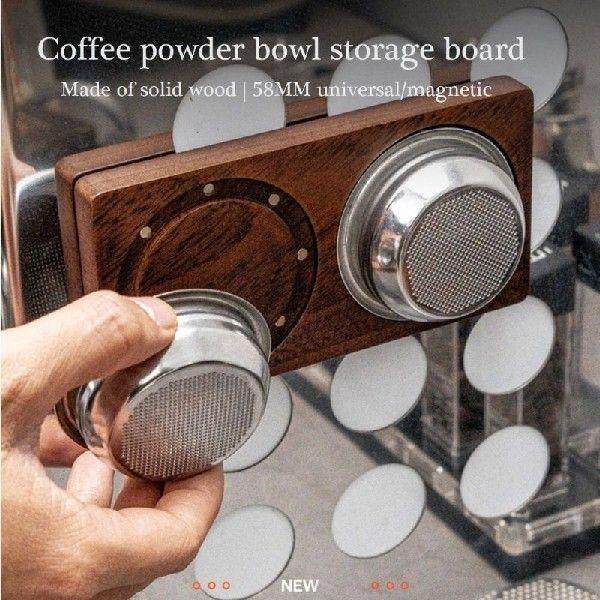 Wall Mounted Coffee Powder Bowl Holder Space Saving