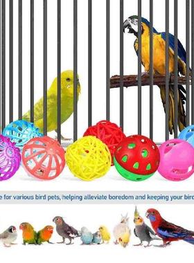 12 Pcs Bird Toy Ball Parrot Chew Toys Chewing Training