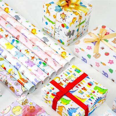 gift wrapping paper roll present wrapper大尺寸礼物包装纸高级