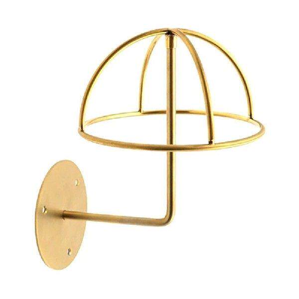 Wall Mounted Metal Hat Display Stand With Hat Shape Dome