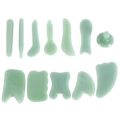 Natural Jade Stone Gua Sha Massage Board Rose Quartz Guasha