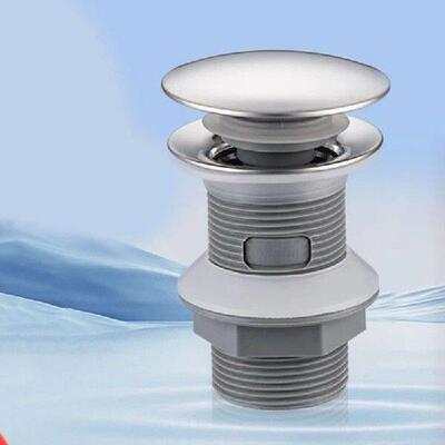 Basin Sink Bounce Type Drain Waste Stopper Button Sink Plug