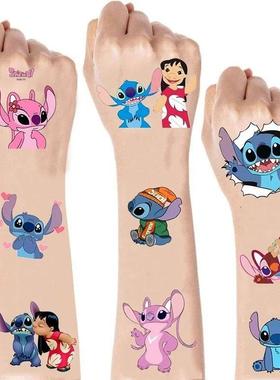 Disney Anime Lilo & Stitch Tattoo Stickers Kawaii Stitch DIY