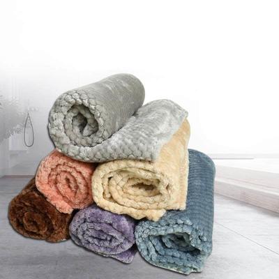 Soft Coral Fleece Sleeping Dog Bed Blanket For Small Medium