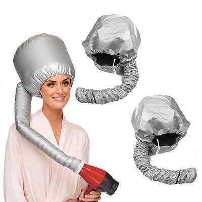portable soft hair drying cap hood hat blow dryer attachment