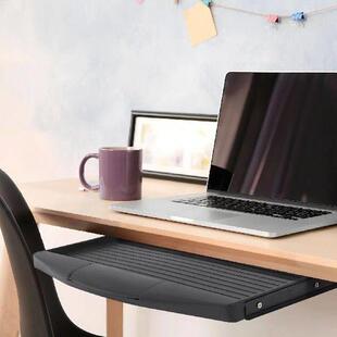 Computer Keyboard Stand under Desk Drawer Pull Out Tray