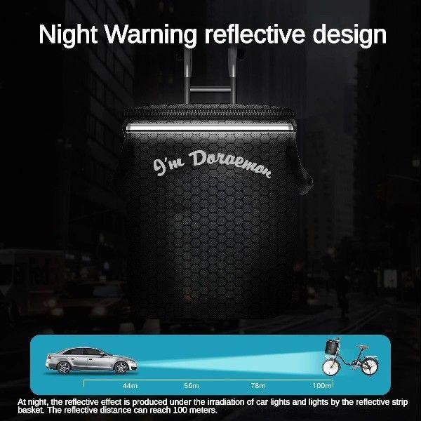 Bicycle Basket Folding Electric Bike Front Frame Basket