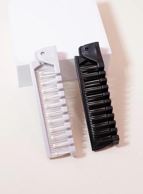 2pcs folding brush set, pocket comb, anti-static hair comb,