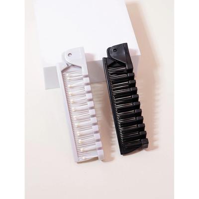 2pcs folding brush set, pocket comb, anti-static hair comb,