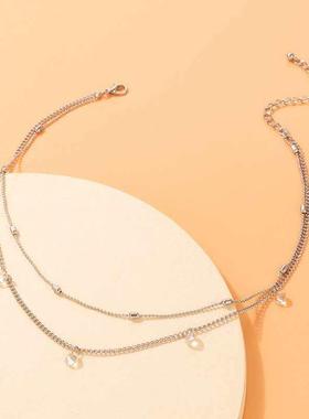 Jewelry fashion simple ball Beaded diamond necklace personal