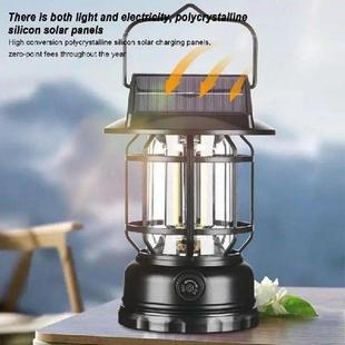 Solar Powered Outdoor LED Tent Lantern Camp Lamp Camping