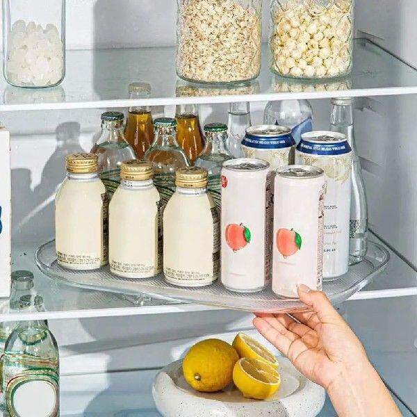 New 360 Rotatable Turntable Organizer Rectangle Kitchen