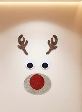 Christmas Static Door Clings Snowman Santa Window Wall Decor