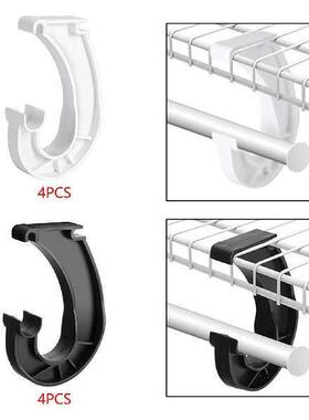 4 Pieces Closet Rod Support Bracket for Hanging Clothes