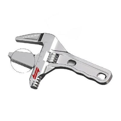 Adjustable Wrench for Bathroom Maintenance Wide Jaw Opening