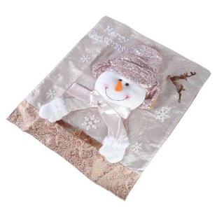 Snowman Cover Reindeer Santa Slipcover Embroidery Hat Chair