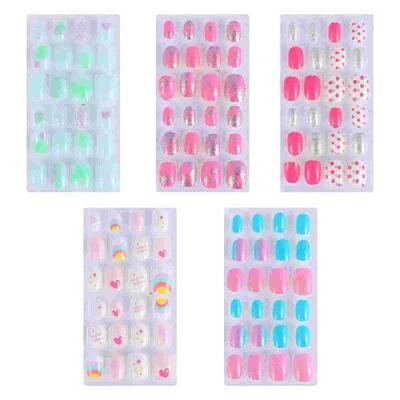 120 Pcs Nail Applied Children