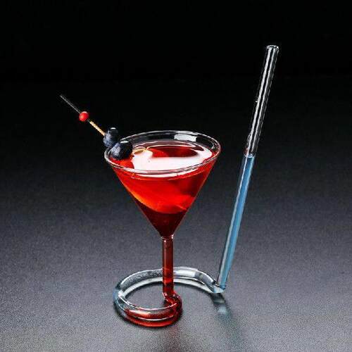 Spiral Cocktail Glass Revolving Martini Creative Long Tail
