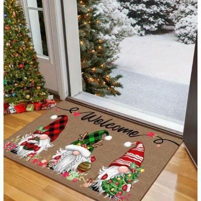 1pc Christmas Dwarf Welcome Door Mat Is A Wonderful Christma