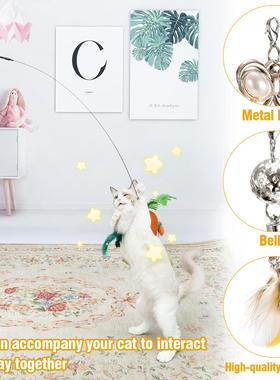 Suction Cup Simulation Bird Interactive Cat Toy Detachable R