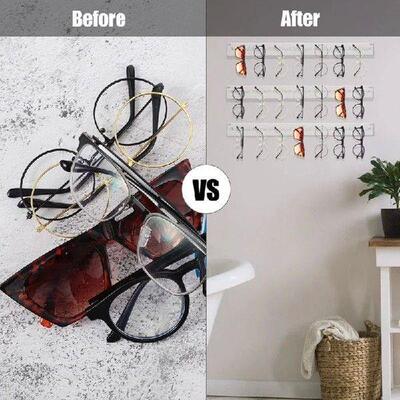 5 Pack Eyeglasses Holder Hanging Eyewear Display Rack