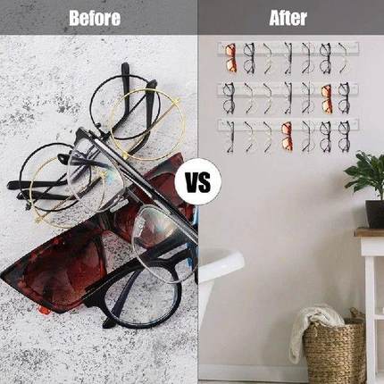 5 Pack Eyeglasses Holder Hanging Eyewear Display Rack