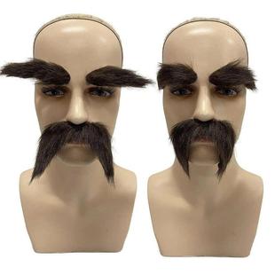 and Mustache Eyebrows DIY False 2Pcs Makeup Fake