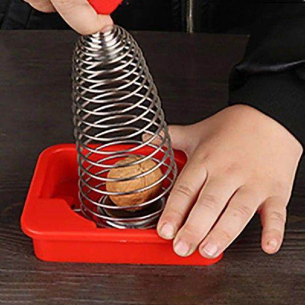 Stainless Steel Spiral Spring Nutcracker Effective with