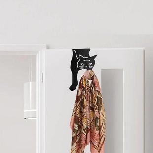 Hook Organizer Towel over Iron Door Rack Rear The