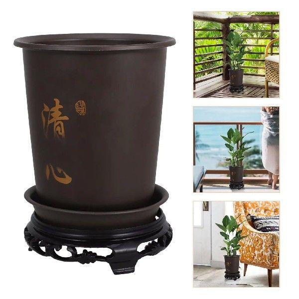 Orchid Pot Base Set Tall Pots for Indoor Plants Cymbidium