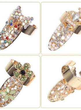 Open Nail Set Finger Accessories Ring Decoration Fingernail