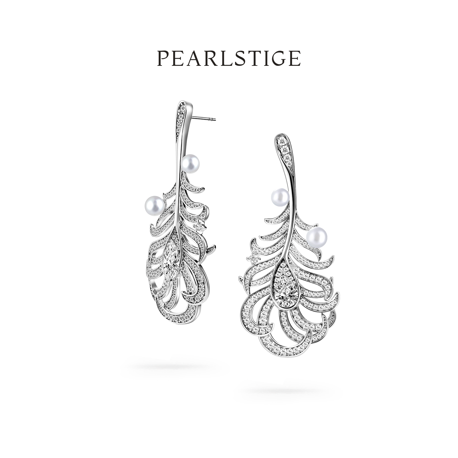 PEARLSTIGE至如羽毛长耳坠