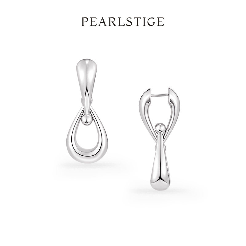 PEARLSTIGE至如蝴蝶系列蝶变金属耳钉 可拆卸组合设计感简约耳坠