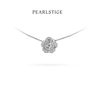 玫瑰系列精致优雅玫瑰项链轻奢高级感百搭锁骨链 PEARLSTIGE至如