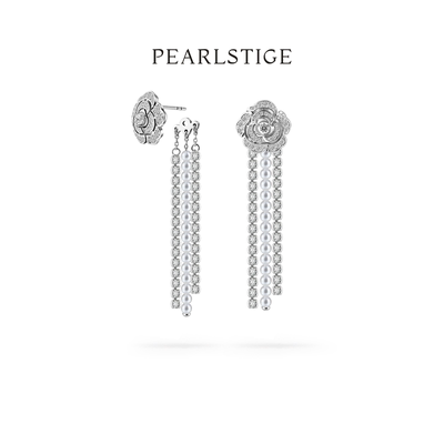 PEARLSTIGE至如可拆卸玫瑰耳钉
