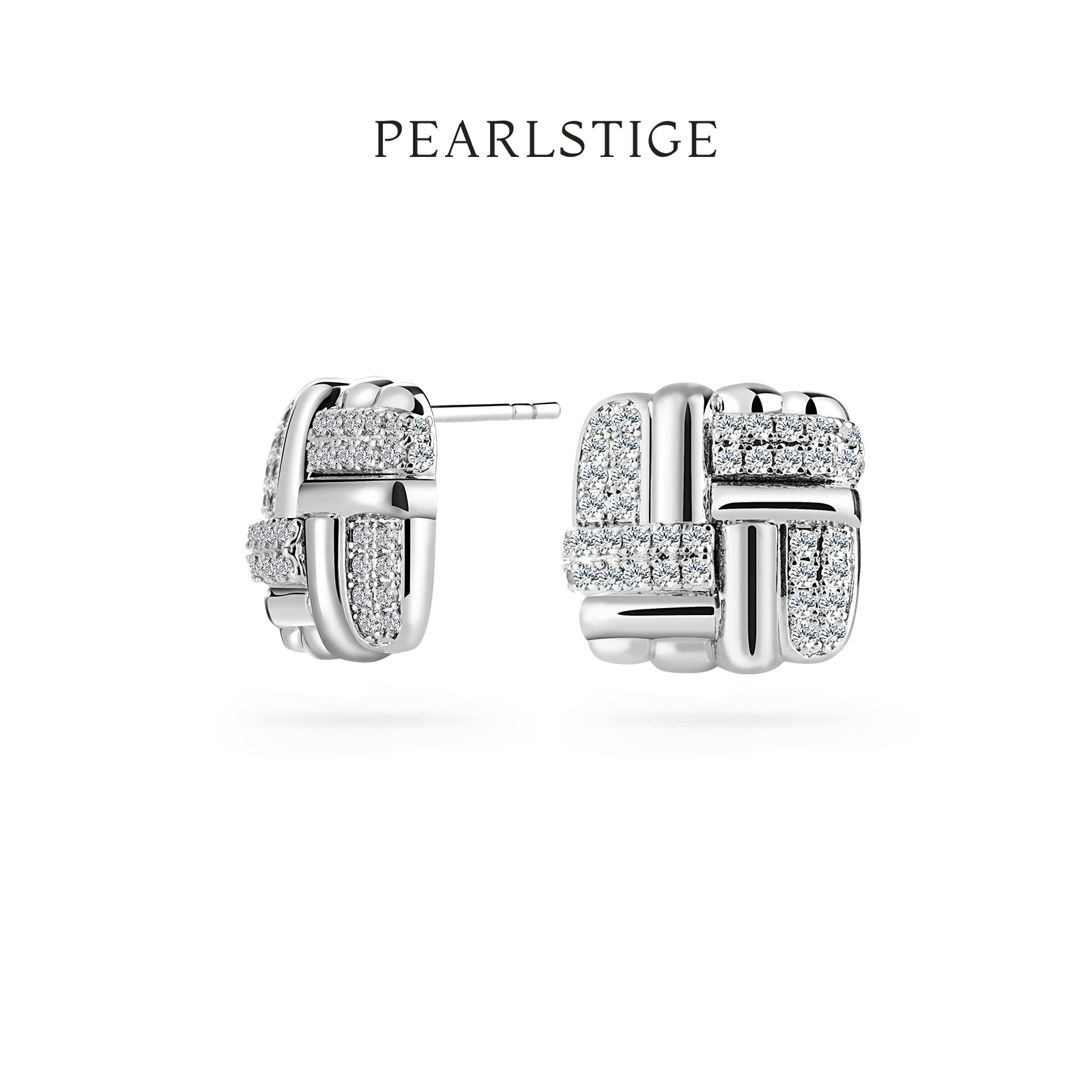 PEARLSTIGE至如小方糖耳钉