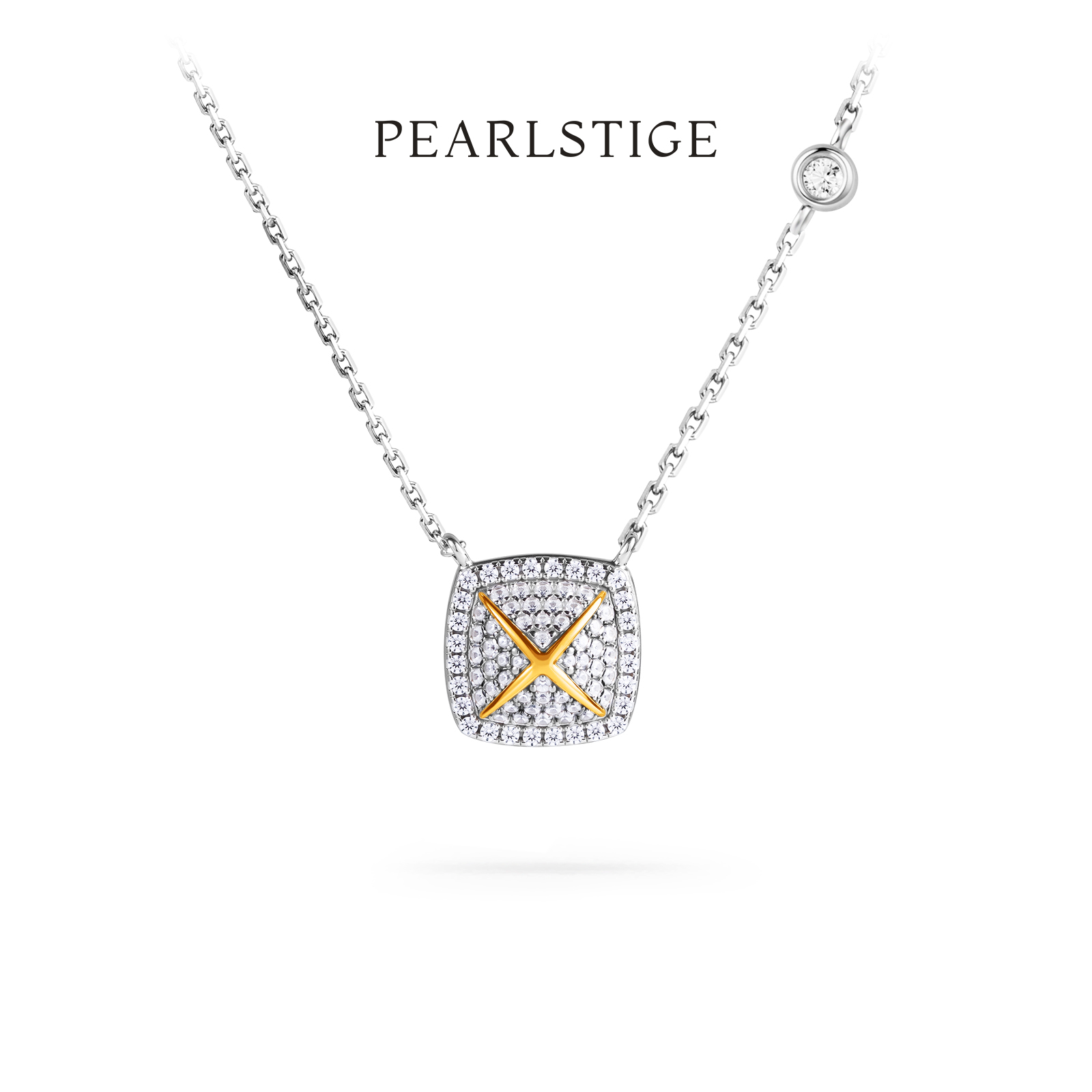 PEARLSTIGE无限锆石塔项链